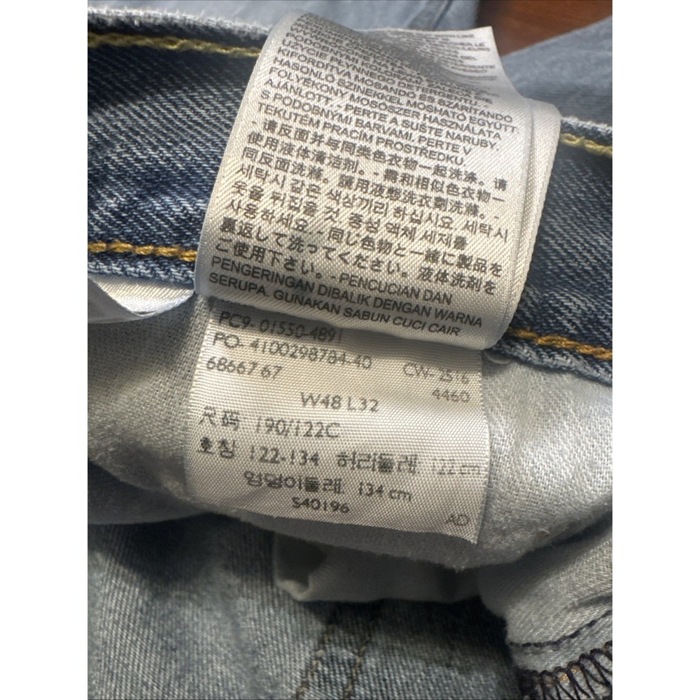 Vintage‎ Levi's 550 Relaxed Fit Jeans W48 L32 Tapered Leg Light Wash USA Style - Picture 3 of 7